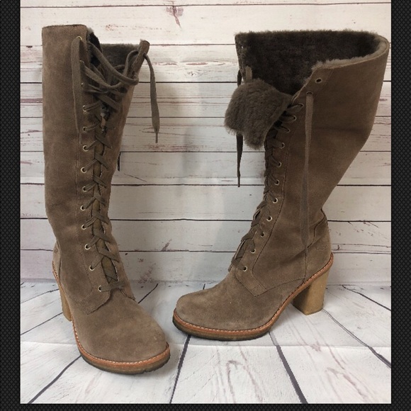 ugg suede knee high boots